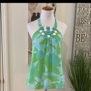 Lilly pulitzer Genna silk halter top